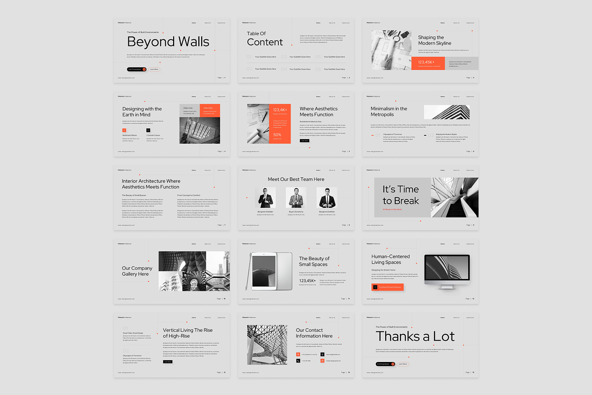 Minimal Architecture Presentation, a Presentation Template by Annora Studio (Photo 2 of 7)
