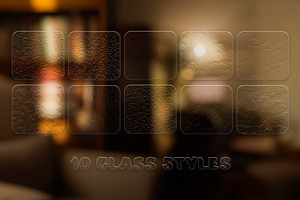 Glass Texture Pack Photoshop (.ASL)
