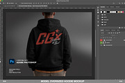 Model Oversized Hoodie Mockup, a Hoody Mockup by Irhasalfahad (Thumbnail 5 of 6)
