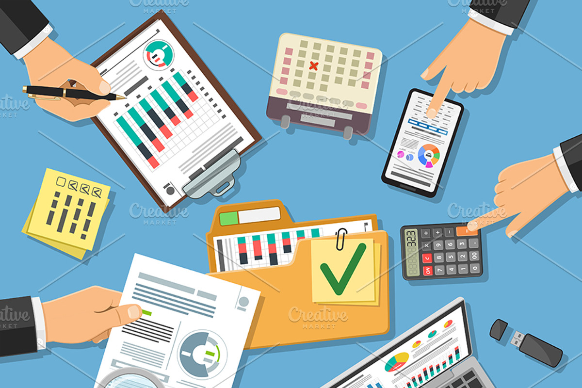 Auditing, Tax, Accounting Concepts, a Finance Illustration by TAlex (Photo 5 of 7)
