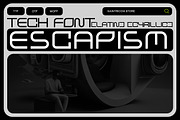Escapism -Tech Font (Latin&Cyrillic), a Font by saintricchi (Thumbnail 1 of 5)