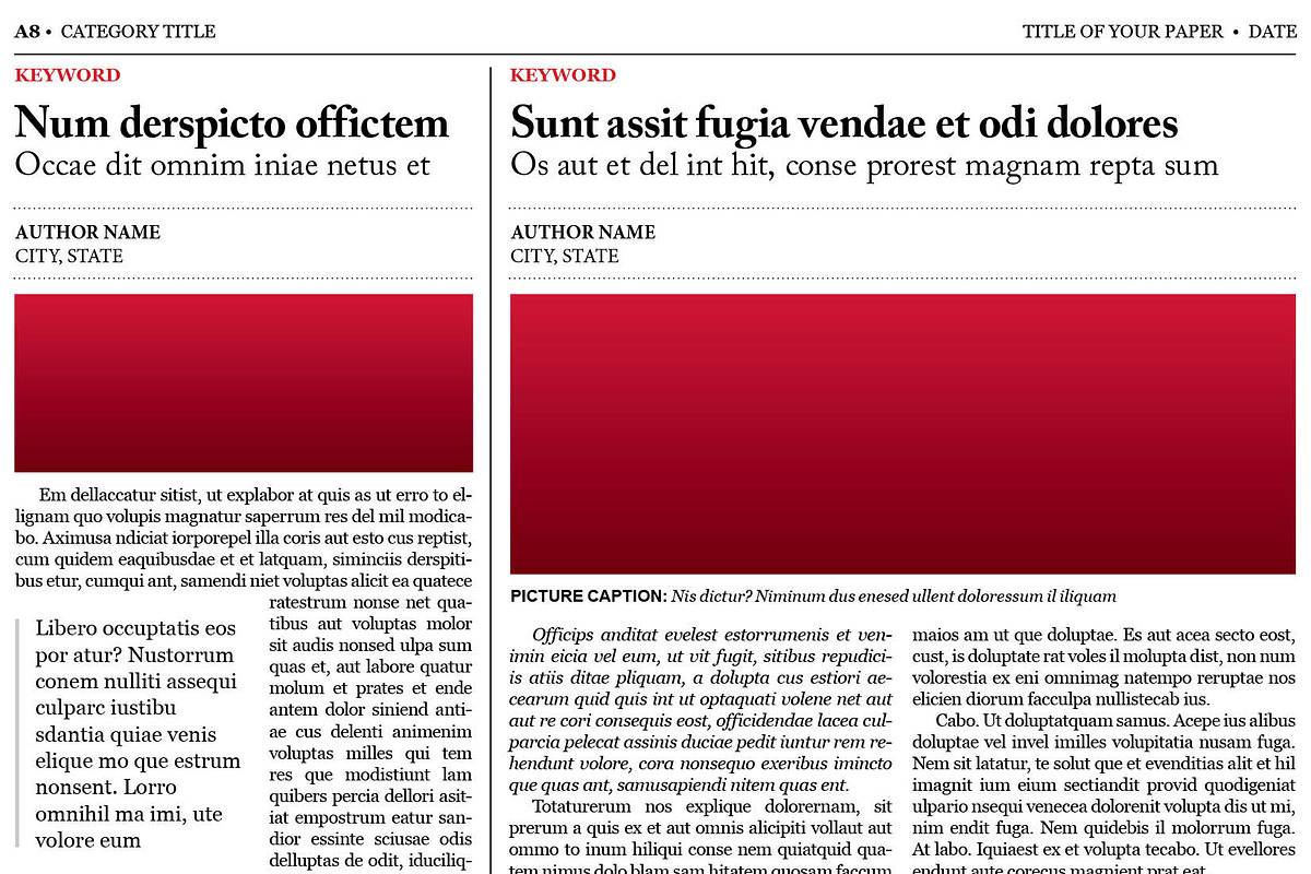 Old Style Newspaper Template, a Magazine Template by Newspaper Templates (Photo 9 of 11)