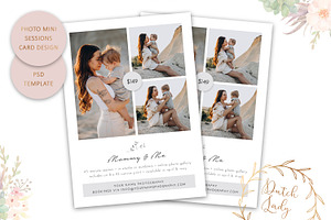 PSD Photo Session Card Template 76