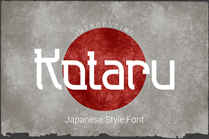 Kotaru japanese style font