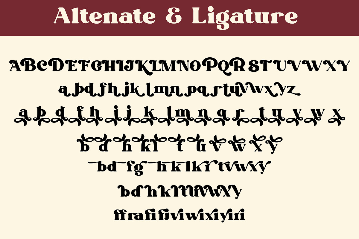 Givani - A cute retro serif, a Serif Font by Khoir (Photo 10 of 13)