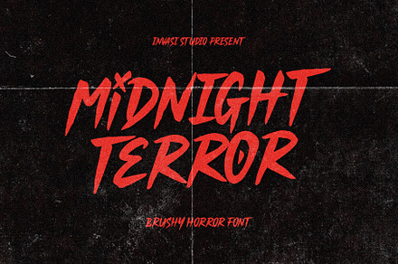 Midnight Terror - Horror Font, a Font by Invasi Studio