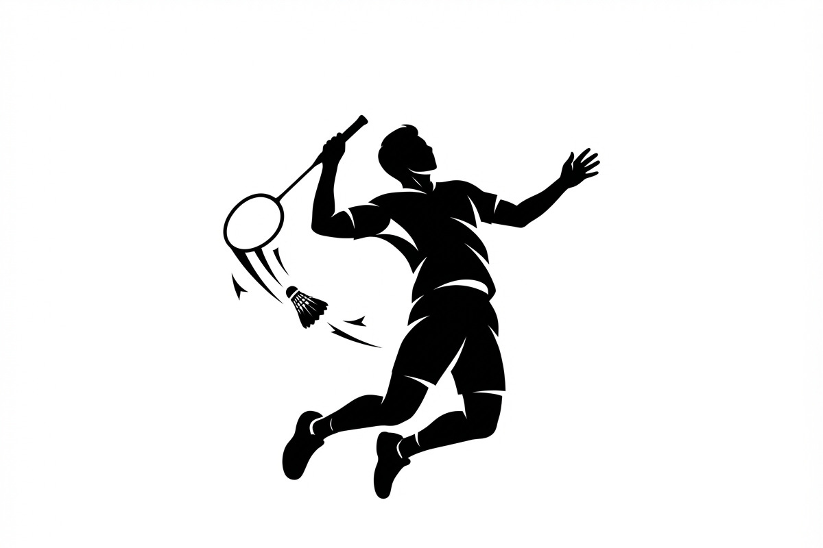 60 Badminton Player Smash Silhouette, a Person Illustration by Amazin_art (Photo 4 of 26)