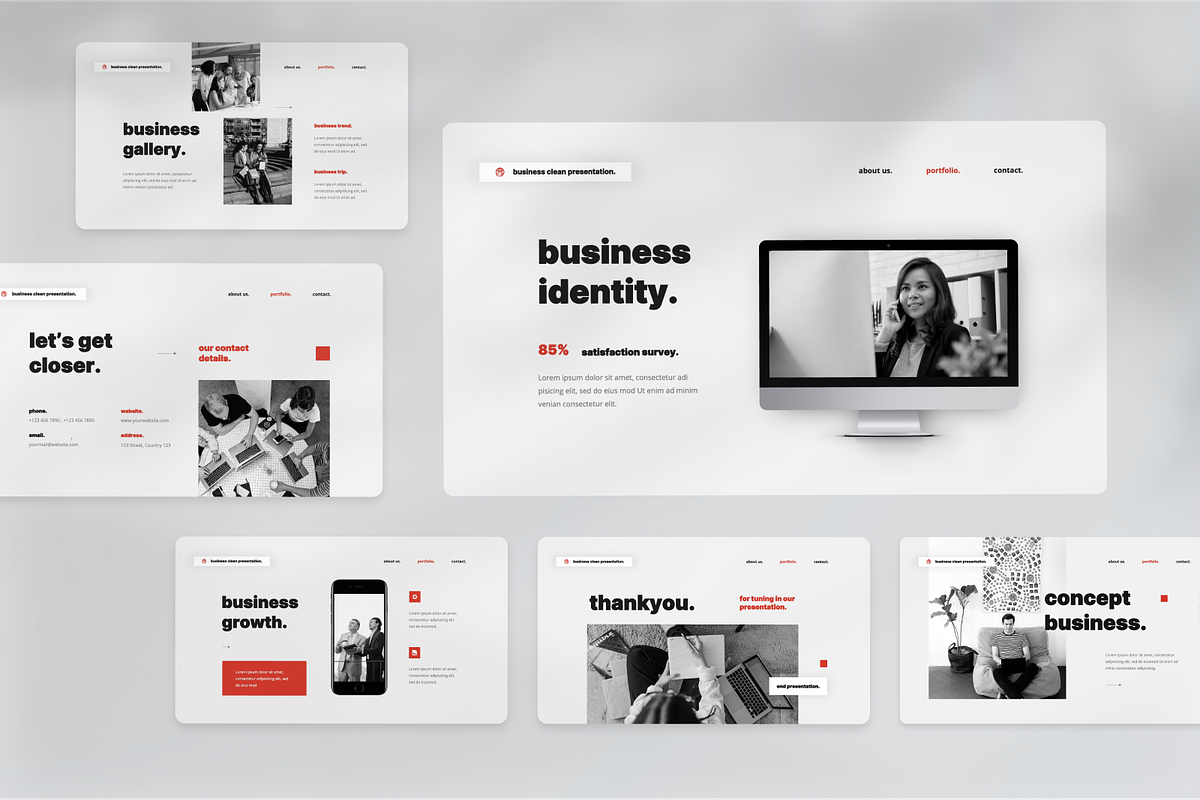 Business Clean Presentation Keynote, a Presentation Template by SquidPixey (Photo 6 of 7)