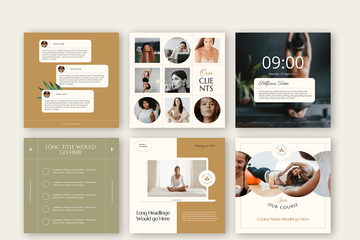 Holistic Instagram Templates, a Social Media Template by Kseniia_Design (Photo 7 of 8)