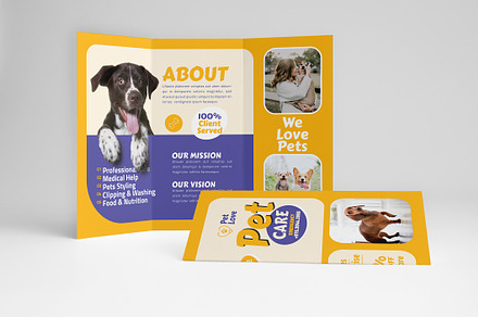 Pet Care Trifold Brochure