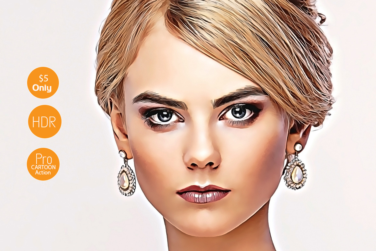 Pro Cartoon Oil Painting effect v.3 preview 3
