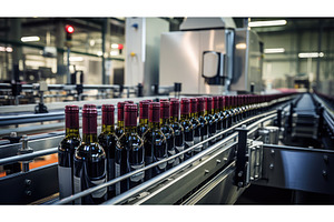 bottling wine technology ai, a Technology Photo by pikepicture