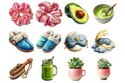 Watercolor Selfcare Clipart, a Graphic by CitraGraphics (Thumbnail 3 of 4)
