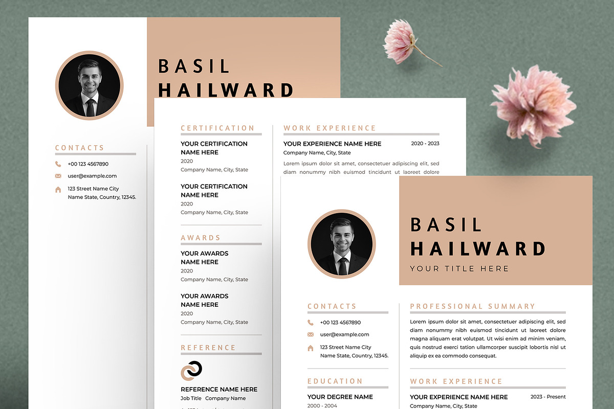 Modern Resume Template, a Resume Template by ContestDesign (Photo 5 of 5)