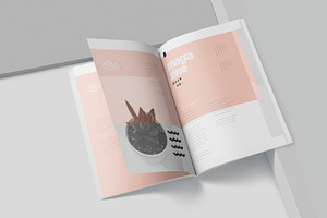 A4 Magazine Cover & Spread Mockups