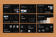 Black Modern Company Profile PPT, a Presentation Template by graphicook (Thumbnail 2 of 4)