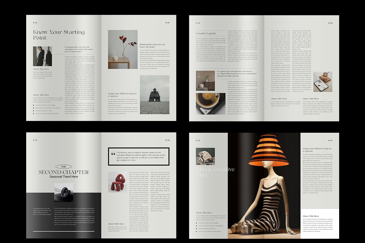 Editorial E-book Template Canva, a Brochure Template by NorthPeak (Photo 4 of 7)