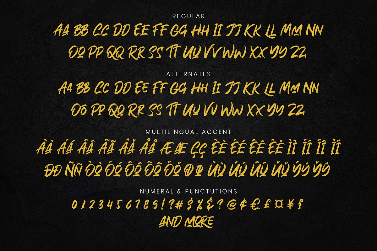Rollinkland - Authentic Brush Font, a Font by Almarkhatype (Photo 10 of 10)