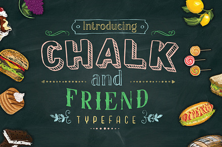 Chalk and Friend, a Font by alit design