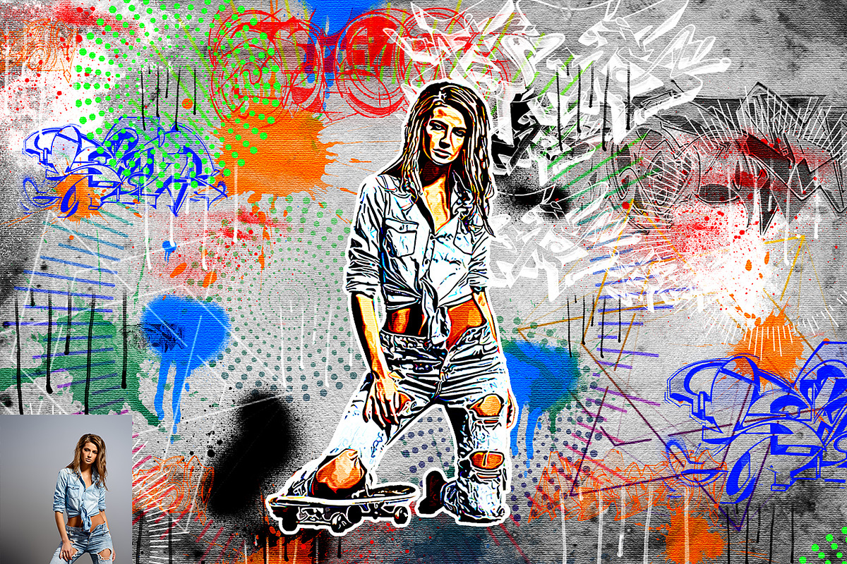 Vector Pop Art Photoshop Action, an Action Add-On by Studio Retouch (Photo 7 of 15)