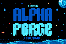 Alpha Forge Pixel Font