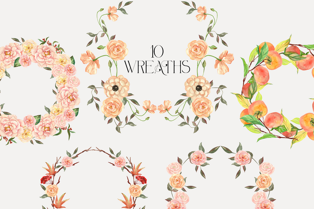 Persimmon Manor Vintage Fall Garden, a Decorative Illustration by Catch the Dream Art (Photo 11 of 15)