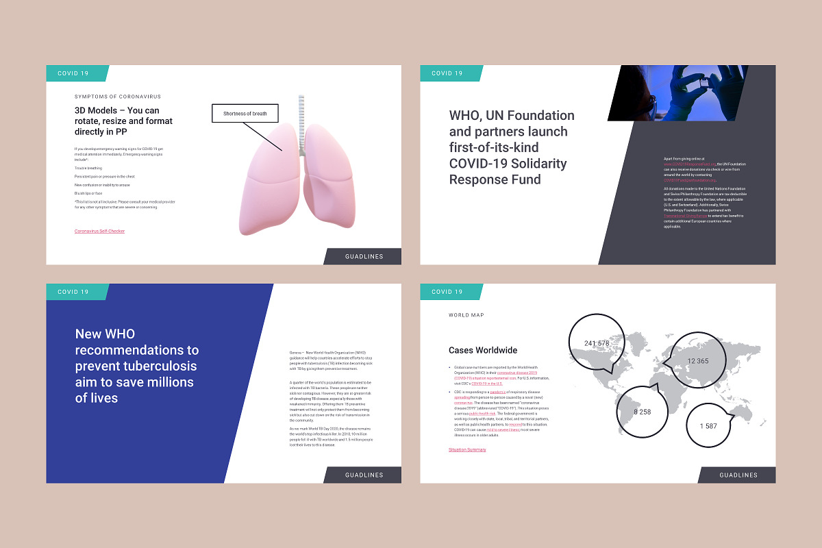 Covid 19 Corona PowerPoint Template, a Presentation Template by Goashape Studio (Photo 6 of 11)