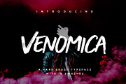 Venomica Brush Font, a Handwritten Font by Signatoro (Thumbnail 1 of 9)