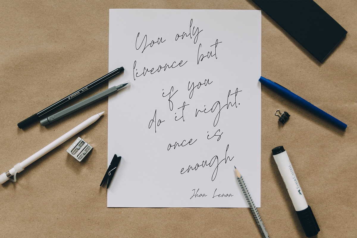 Rosyitha Signature, a Script Font by Typegoals Studio (Photo 5 of 8)