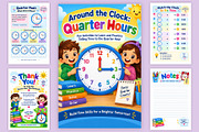 Around the Clock: Quarter Hours, a Stationery Template by Designmela01 (Thumbnail 6 of 6)