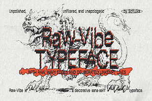 Raw-Vibe – A Bold Display Typeface, a Sans Serif Font by softulka