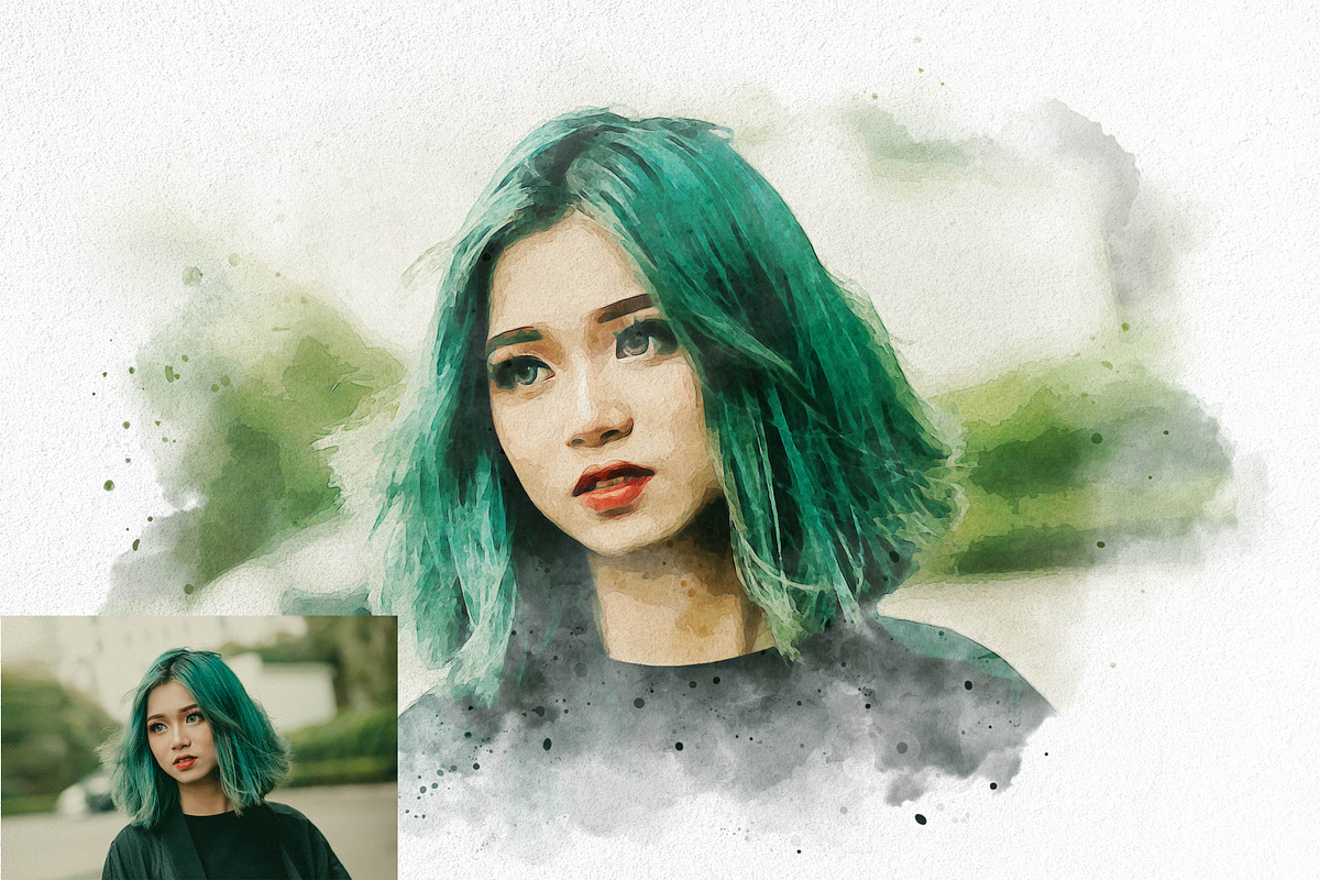 Realistic Watercolor Effect, an Action Add-On by liptouse (Photo 8 of 9)
