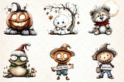 Halloween Clipart Bundle, an Illustration by DreamCafeArt (Thumbnail 7 of 7)