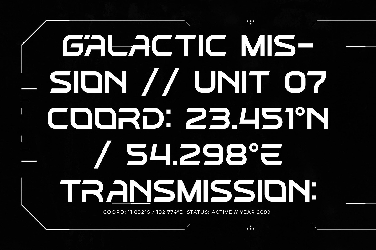 Chrome Quantum Futuristic Font, a Sans Serif Font by timelesstype.co (Photo 5 of 20)