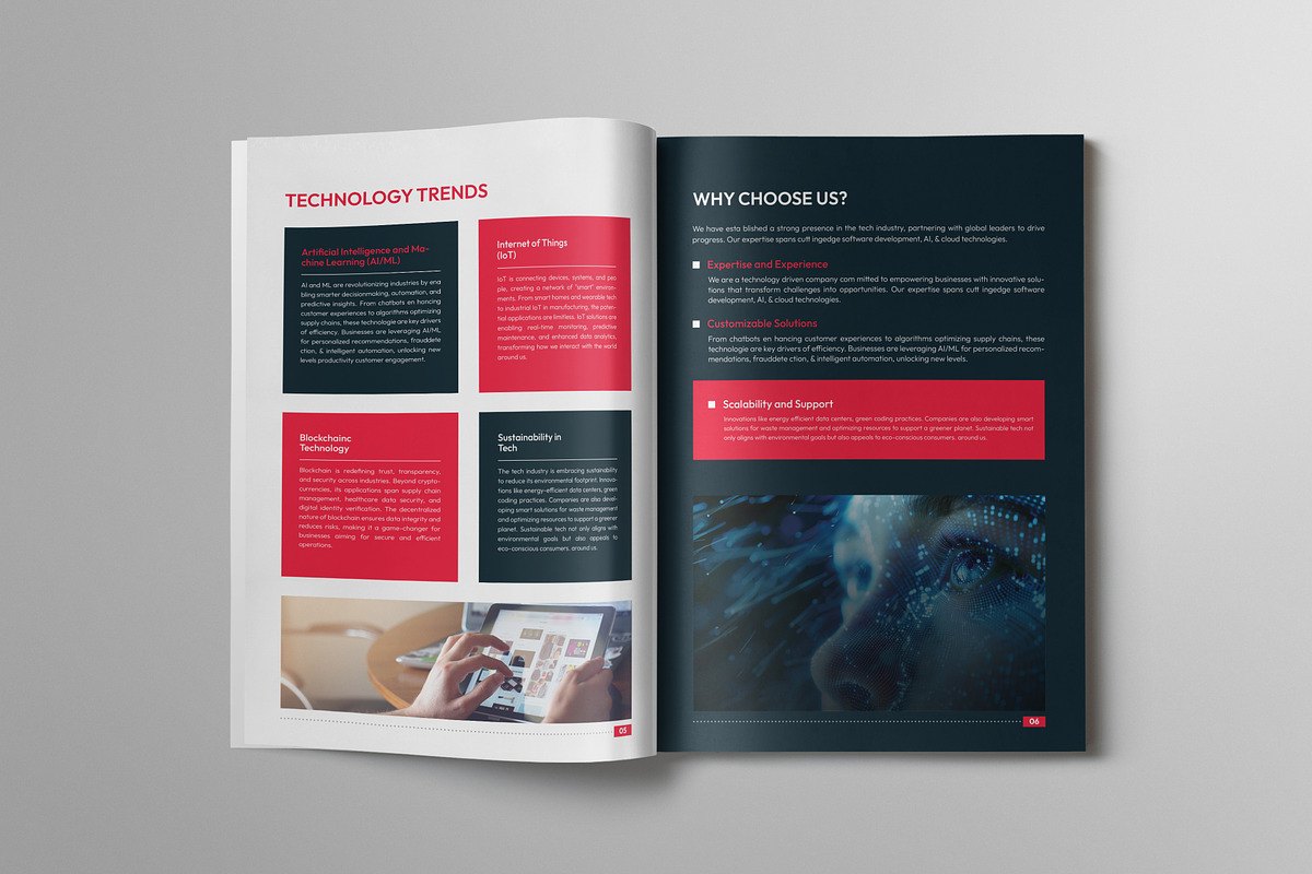 Technology Brochure Catalog Template, a Brochure Template by VectStock (Photo 6 of 7)
