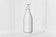Shampoo Pump On Glass Mockup, a Packaging Mockup by Qaleb Studio (Thumbnail 2 of 2)
