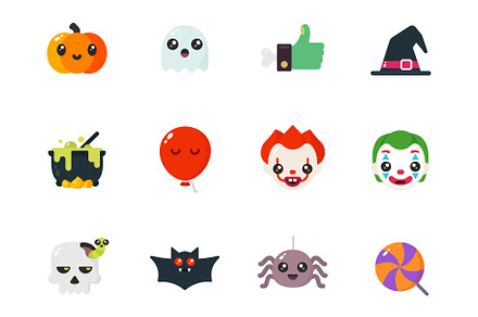 Cute Halloween icons