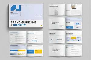 Brand Guideline & Identity Landscape, a Brochure Template by E-Type