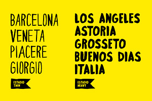 Estadio Font Family