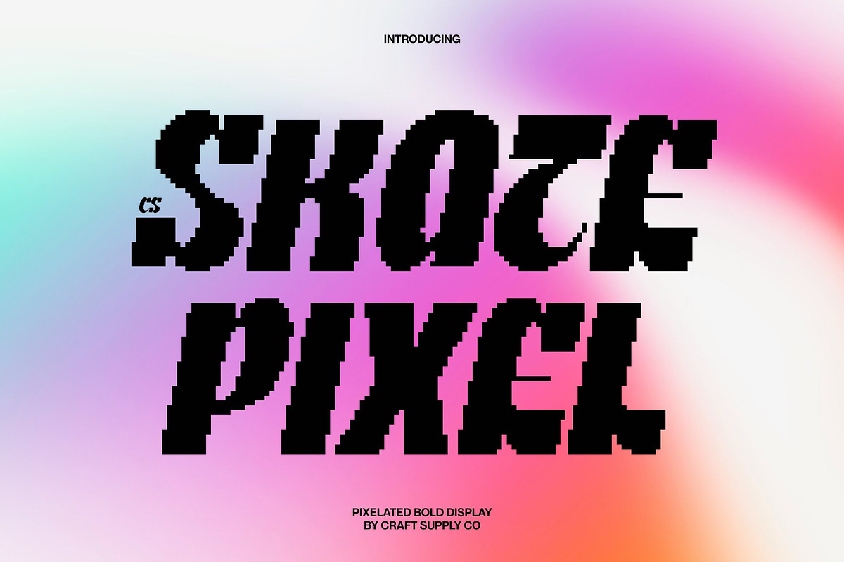 CS Skate Pixel, a Sans Serif Font by Craft Supply Co. (Photo 1 of 8)