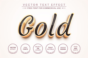 Gold Story - Editable Text Effect