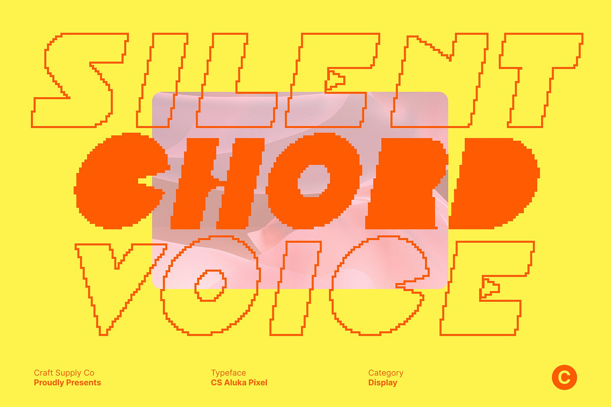 CS Aluka Pixel, a Sans Serif Font by Craft Supply Co. (Photo 8 of 8)