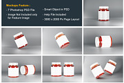 Jar Mockups Template, a Cups & Container Mockup by alimran24 (Thumbnail 2 of 10)