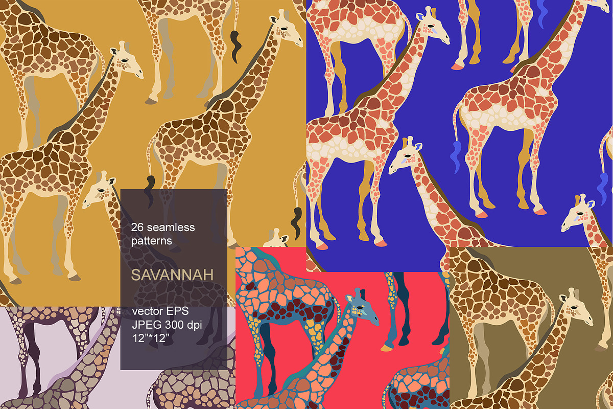 Animals seamless vector pack, a Pattern Graphic by PatternsBlooming (Photo 9 of 10)