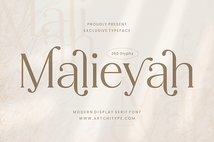 Malieyah - Display Serif Font