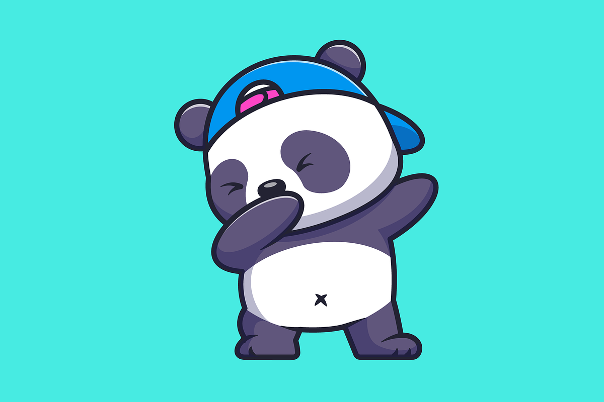 Cute Baby Panda Dabbing Cartoon, an Animal Illustration by Catalyst Labs (Photo 3 of 3)