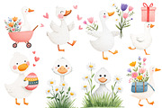 Spring Silly Goose Clipart, an Illustration by Designworld (Thumbnail 5 of 10)