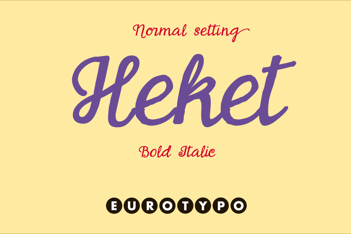 Heket Bold Italic