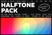 100 Halftone Textures Pack, a Texture Graphic by Bart Wesolek (Thumbnail 1 of 8)