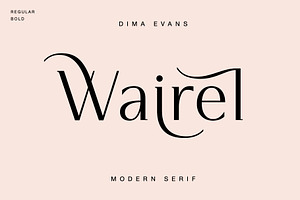 Wairel Modern Serif Family